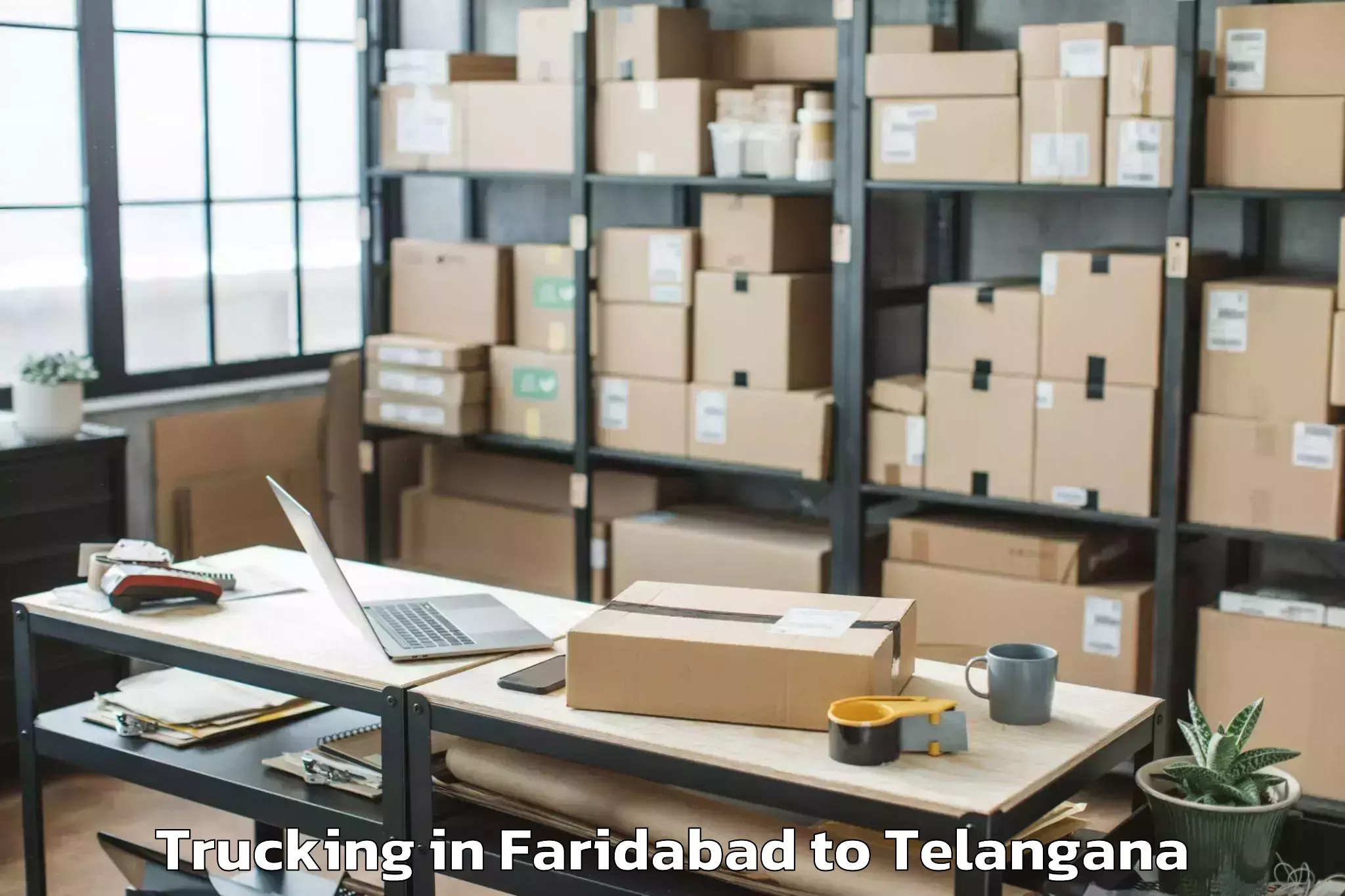 Book Faridabad to Kesamudram Trucking Online